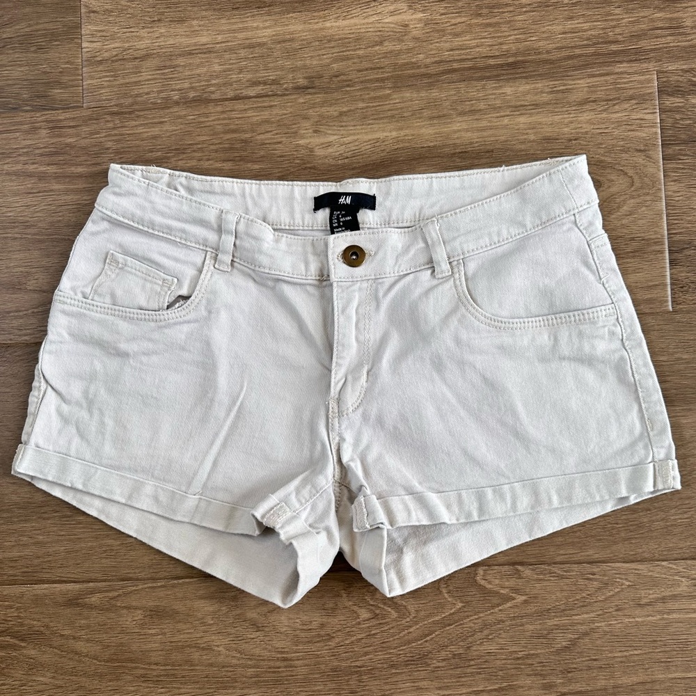 H&M Jean Shorts in Khaki